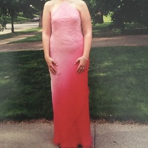 Pink ombré formal gown